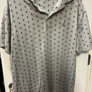 Peter Millar Gray and Black Summer Comfort Sz M